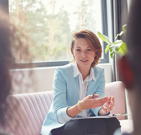 women conversing professional conversing