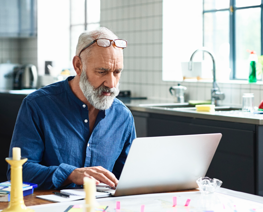 Man on Computer